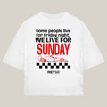 Sunday Tee - REV10 oversized motorsport t-shirt